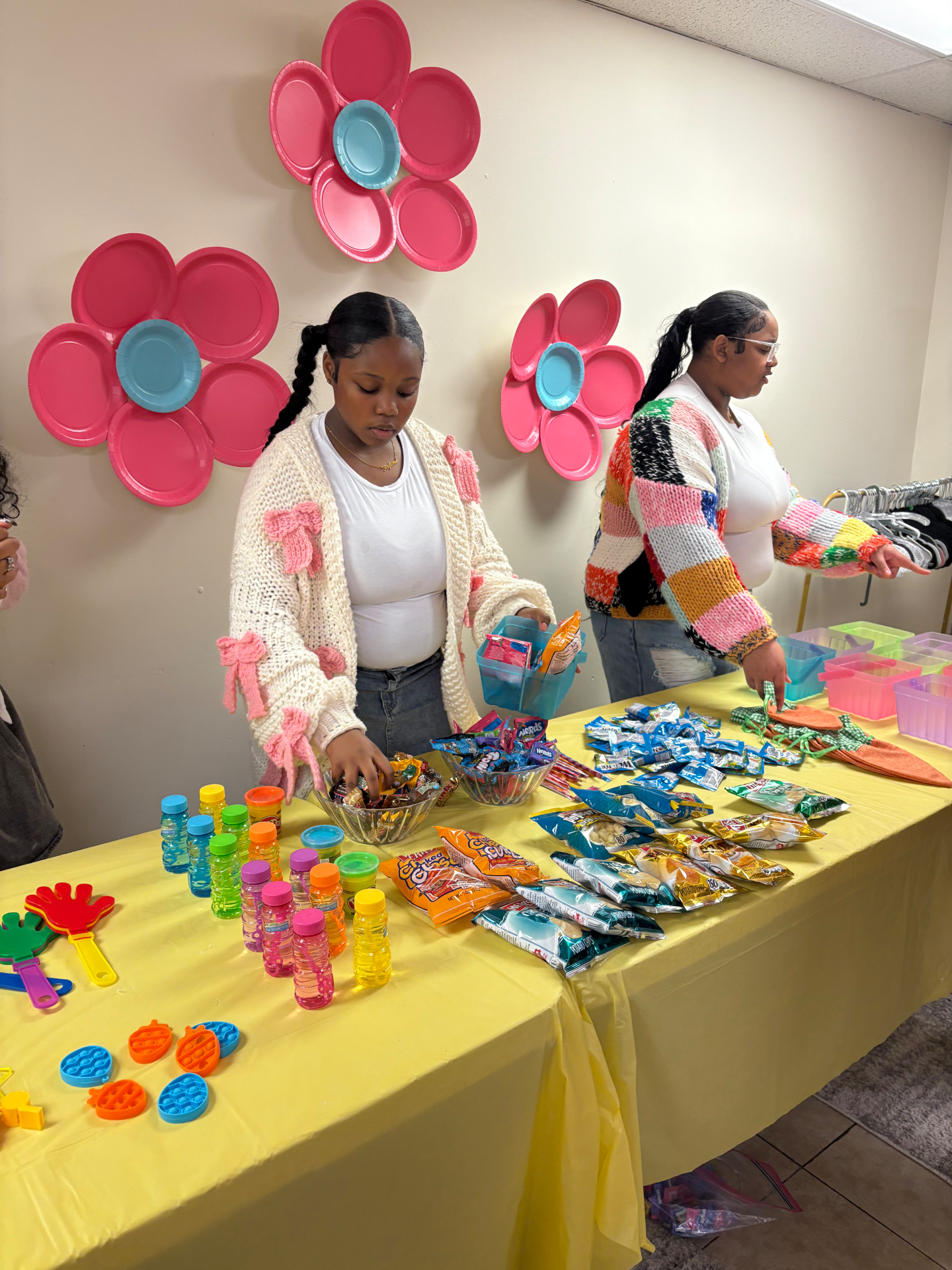 Community event snack table